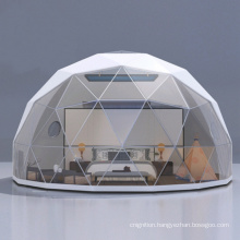 Outdoor transparent PVC fiberglass family camping tent garden aluminium frame geodesic dome tent for camping